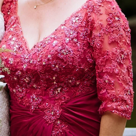 Stunning Raspberry Dress - Picture 2 of 3